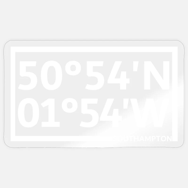Southampton Coordinates Sticker size S (10 x 10 cm)