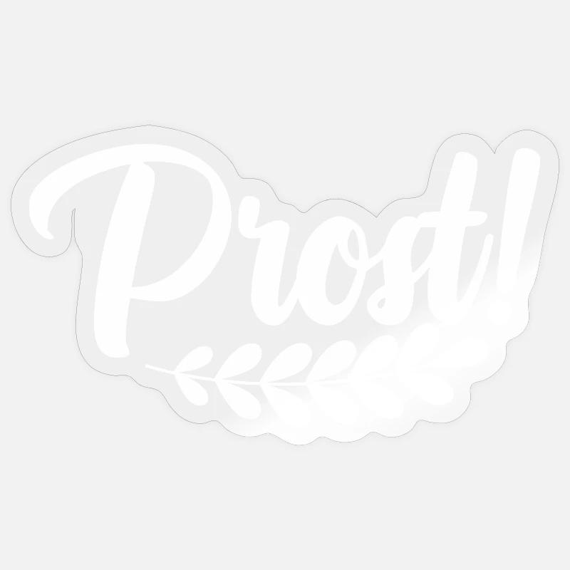 Cheers - Sticker size S (10 x 10 cm) - transparent glossy