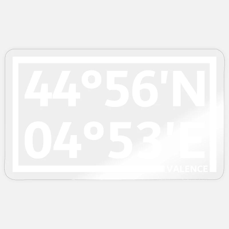 Valence Coordinates Sticker size S (10 x 10 cm)