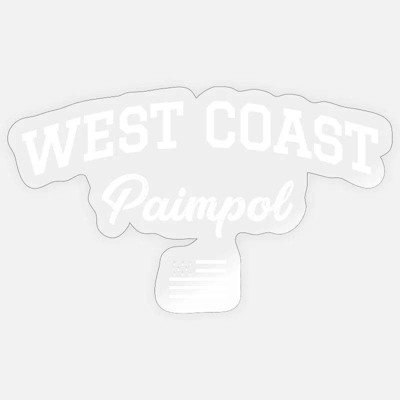 WEST COAST Paimpol drapeau breton - Sticker taille S (10 x 10 cm) - brillant transparent