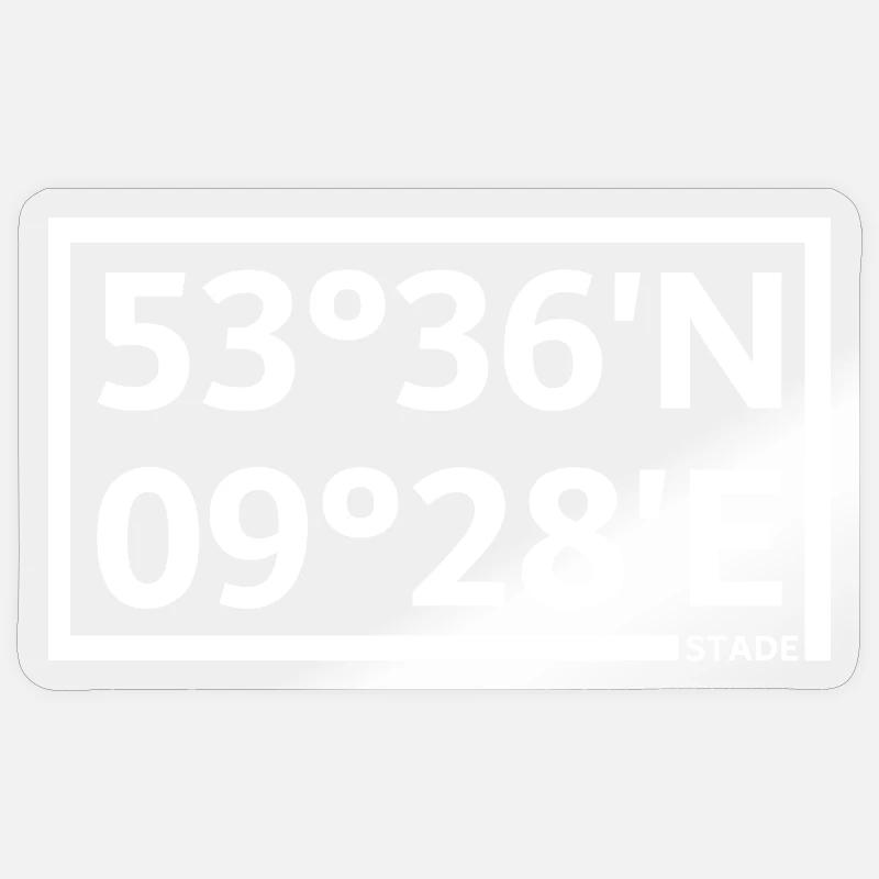Coordonnées du stade Sticker taille S (10 x 10 cm)