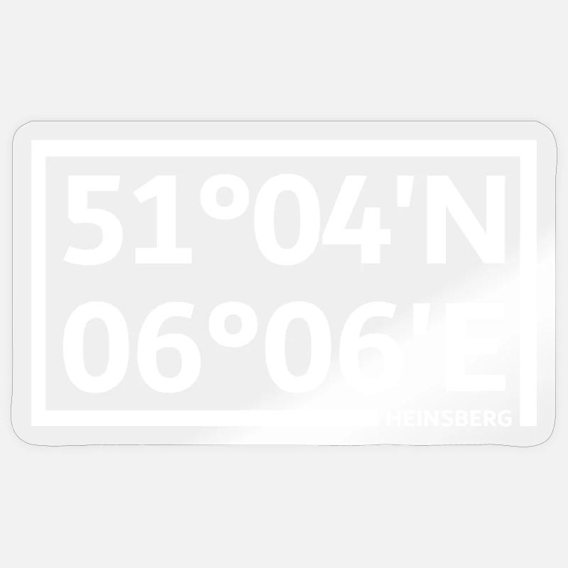Heinsberg coordinates Sticker size S (10 x 10 cm)
