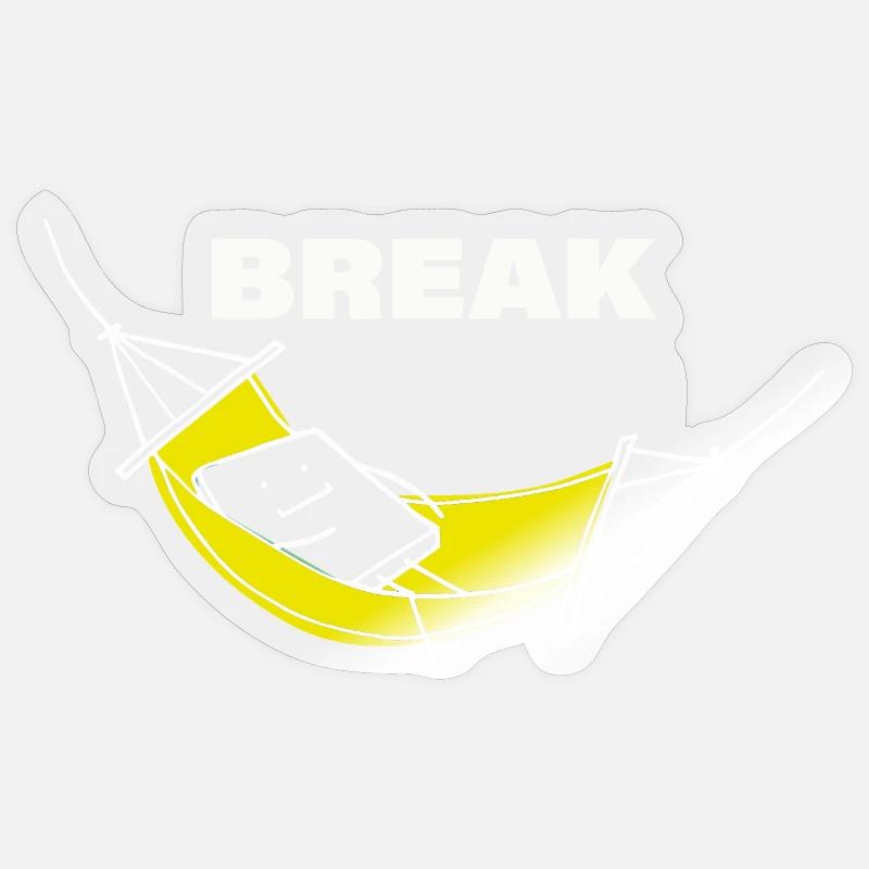 BREAK - Sticker Größe S (10 x 10 cm) - Transparent glänzend
