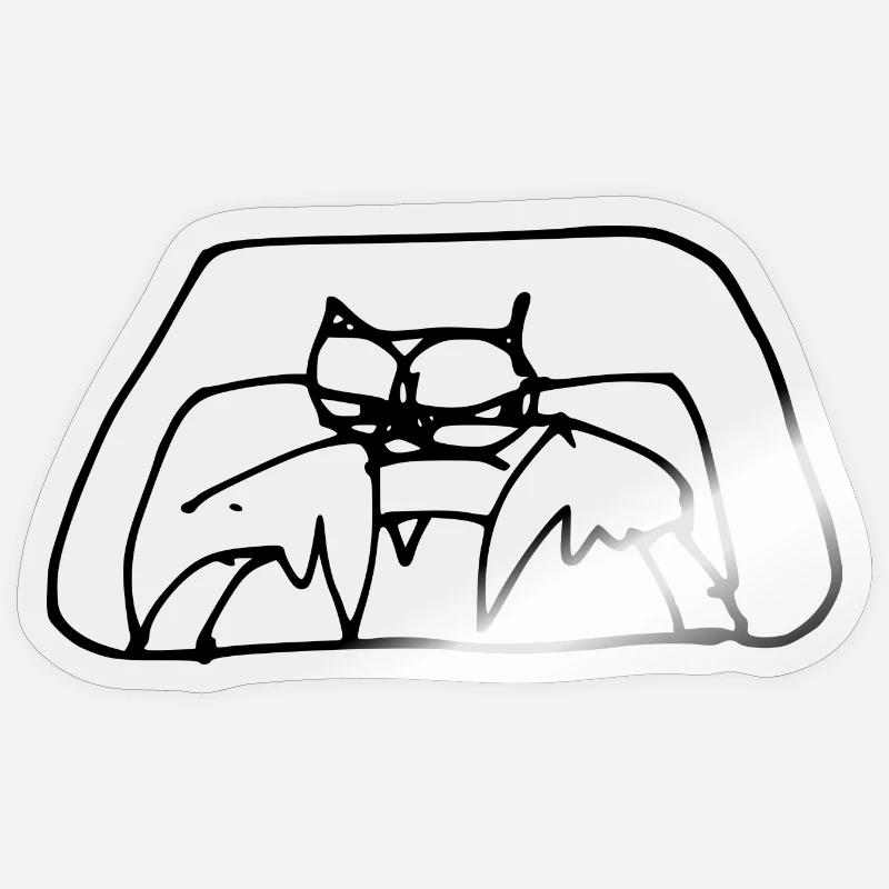 VOGI ! Auto - Sticker Größe S (10 x 10 cm) - Transparent glänzend