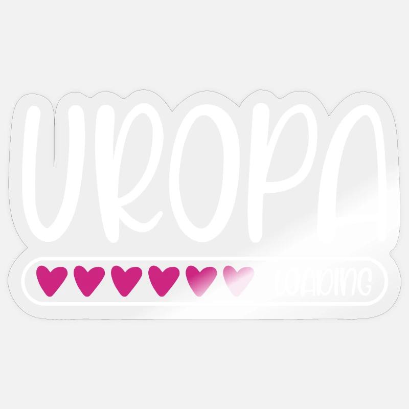 Uropa loading - Sticker Größe S (10 x 10 cm) - Transparent glänzend