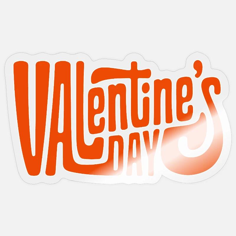 Saint-Valentin Sticker taille S (10 x 10 cm)