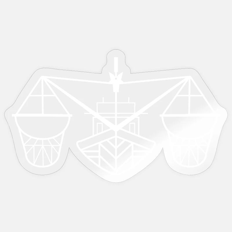 Équilibreur du juge Kutterfriese - Sticker taille S (10 x 10 cm) - brillant transparent