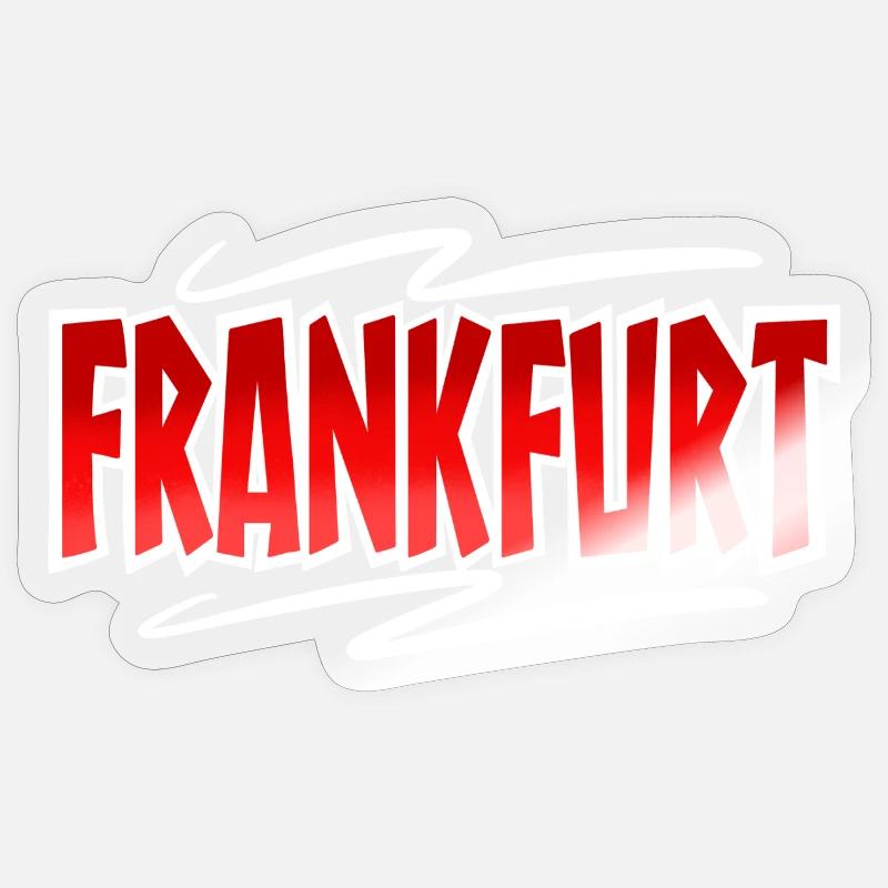 Francfort - Sticker taille S (10 x 10 cm) - brillant transparent