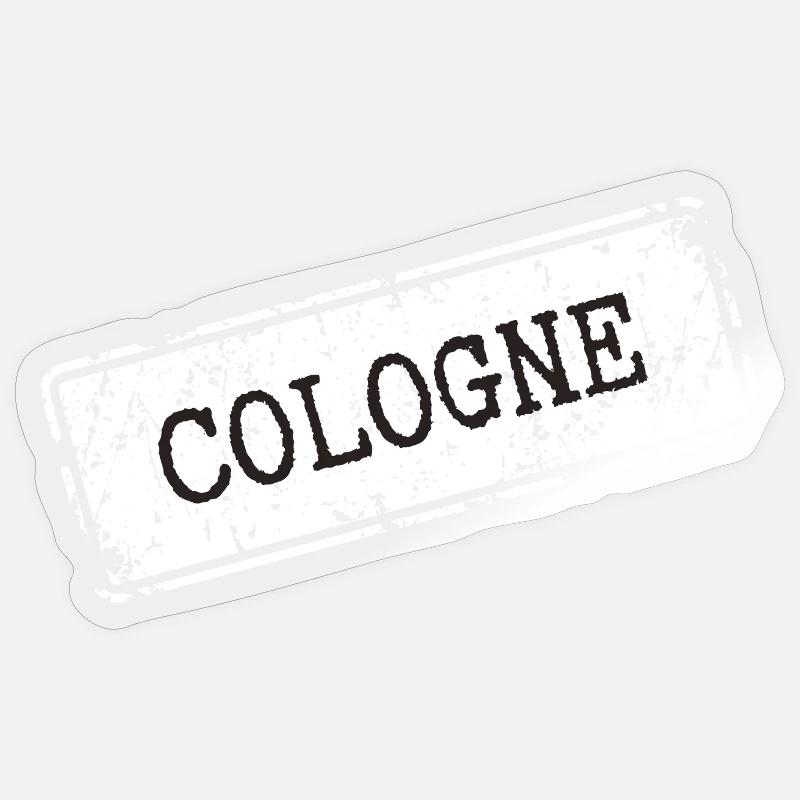 Cologne - Sticker size S (10 x 10 cm) - transparent glossy