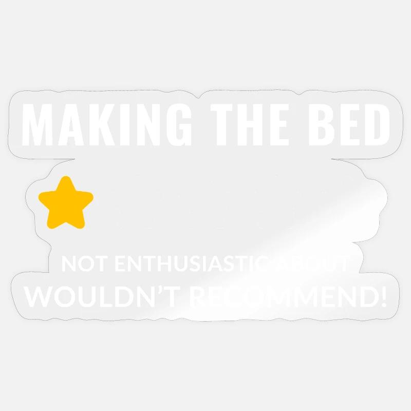 Whimsical Starry Bedtime Meme Design - Sticker size S (10 x 10 cm) - transparent glossy