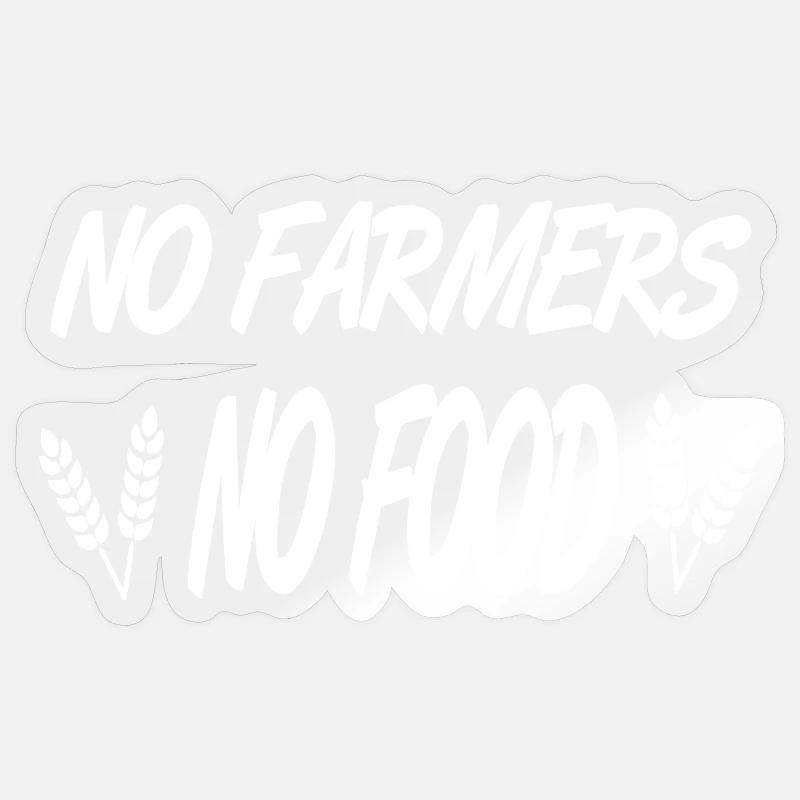 Bauer - Sticker Größe S (10 x 10 cm) - Transparent glänzend