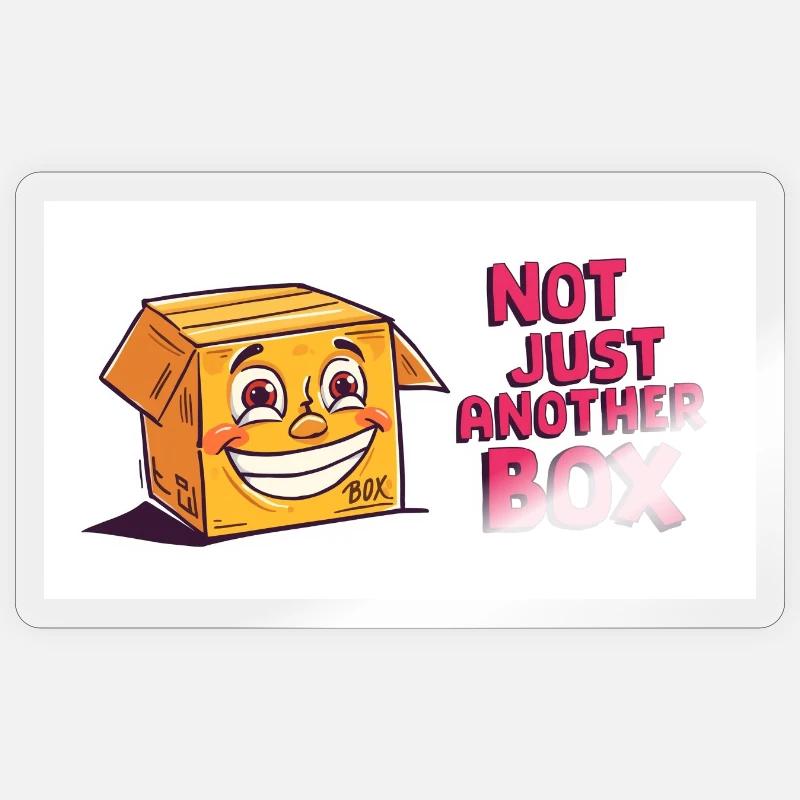 Not just another box Sticker size S (10 x 10 cm)