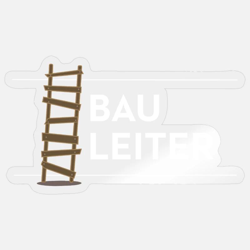 Superviseur de la construction - Jeu de mots amusant sur l’ouvrier du bâtiment Sticker taille S (10 x 10 cm)