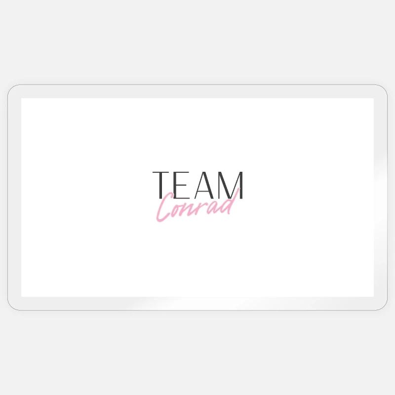Team Conrad - Sticker Größe S (10 x 10 cm) - Transparent glänzend