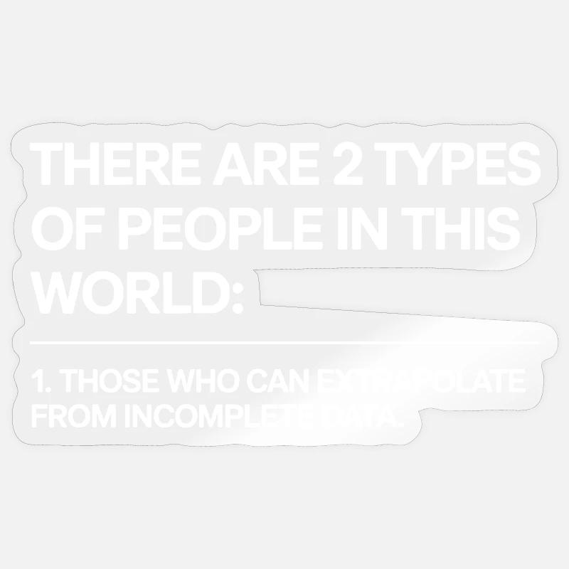 Statistik Analyse Data Science Extrapolation Sticker Größe S (10 x 10 cm)