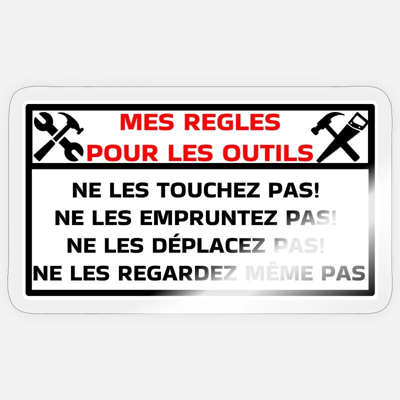 tools - Sticker size S (10 x 10 cm) - transparent glossy