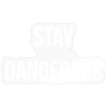 STAY D. | Greyline Official - Sticker size S (10 x 10 cm) - transparent glossy - Front
