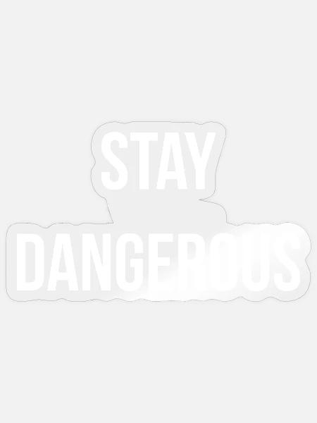 STAY D. | Greyline Official - Sticker Größe S (10 x 10 cm) - Transparent glänzend