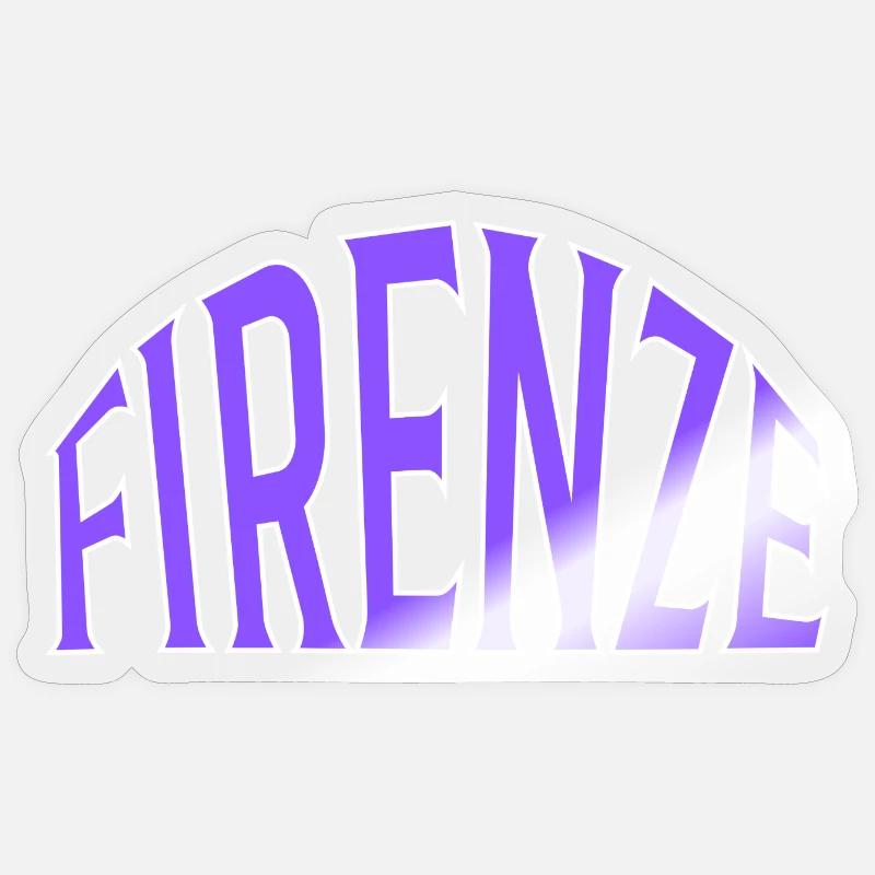Firenze Florence - Sticker taille S (10 x 10 cm) - brillant transparent
