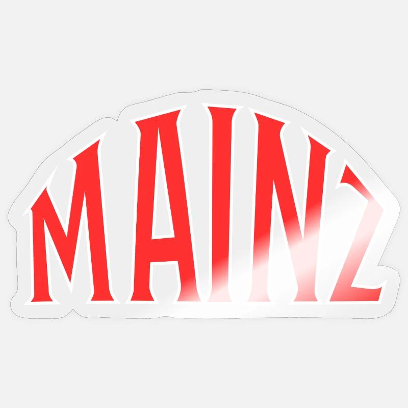 Mainz  - Sticker Größe S (10 x 10 cm) - Transparent glänzend