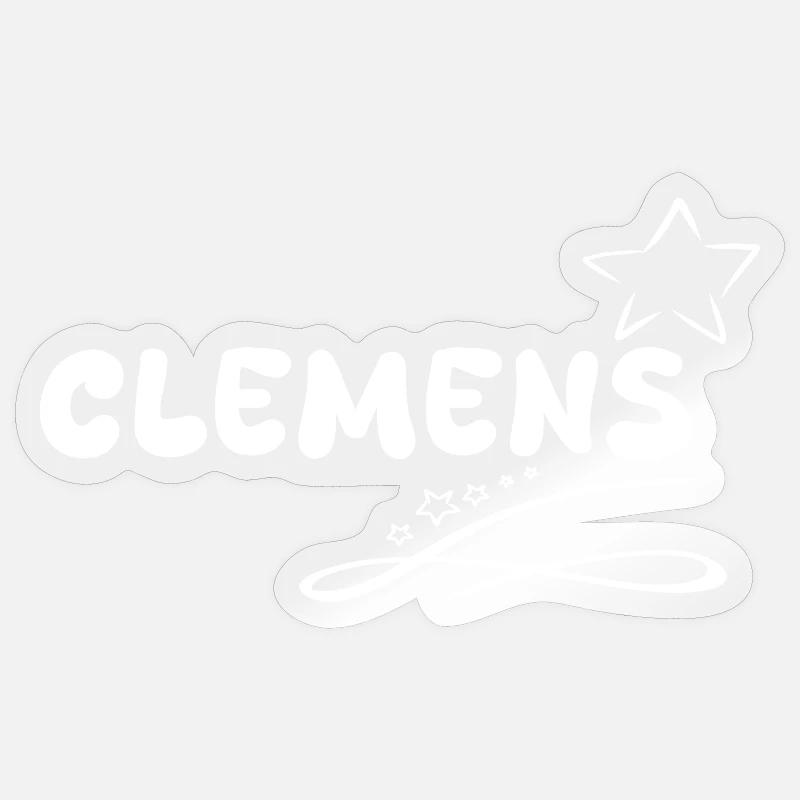 Gift Clemens - Sticker size S (10 x 10 cm) - transparent glossy