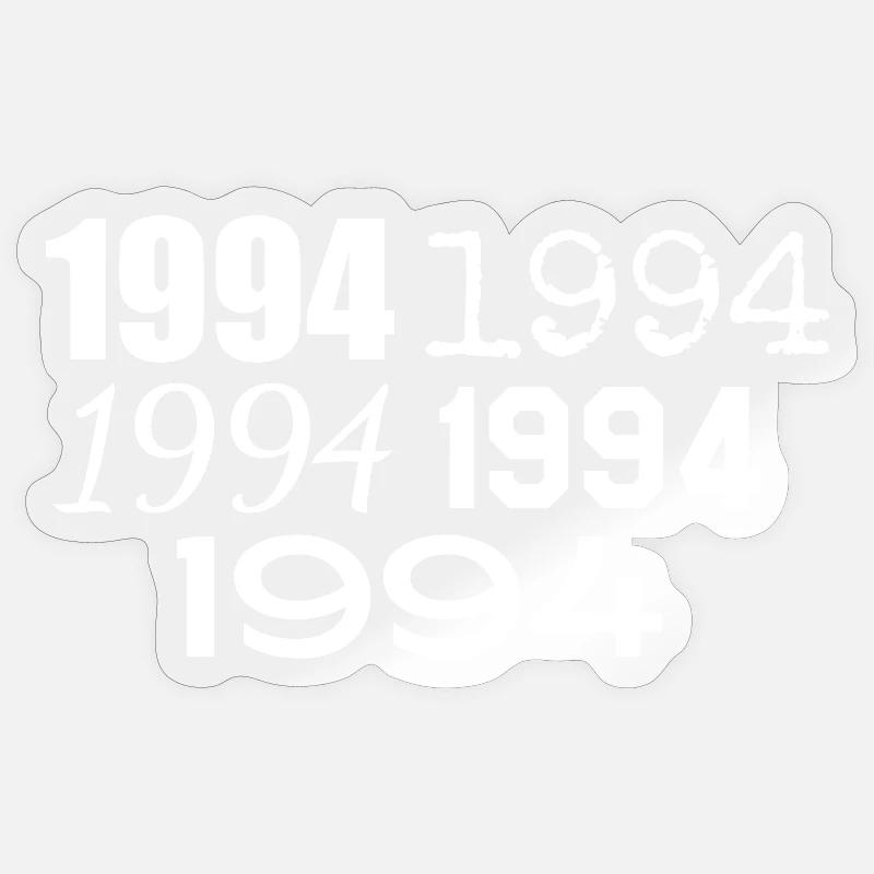 1994 - Sticker Größe S (10 x 10 cm) - Transparent glänzend