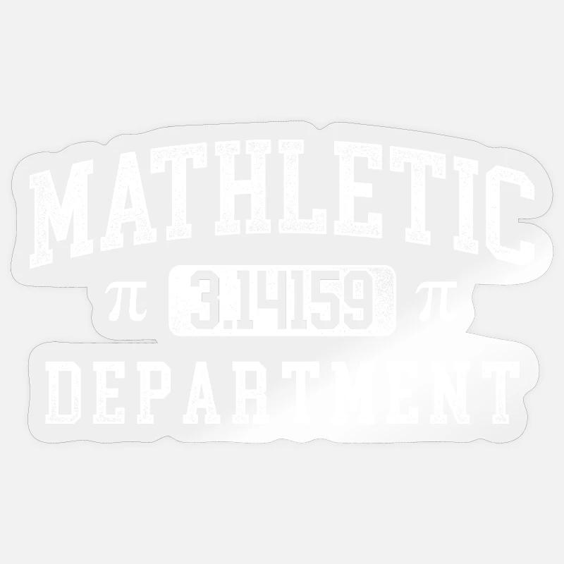 Mathletic Department 3.14159 Nerd Pi Day Meme Sticker size S (10 x 10 cm)