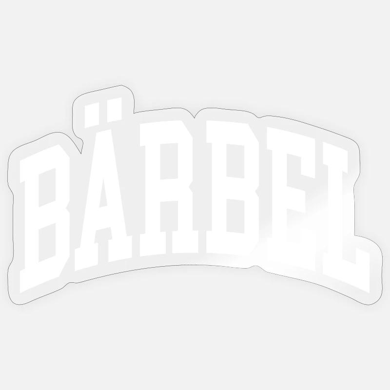 Bärbel - Sticker Größe S (10 x 10 cm) - Transparent glänzend