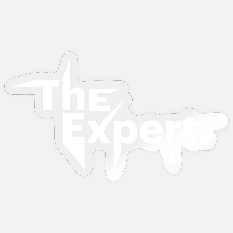 The Expert , Statement, Know-It-All Sticker size S (10 x 10 cm)