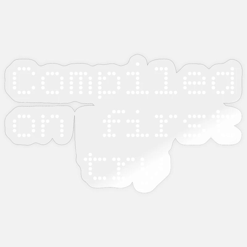 Compilation du premier essai Sticker taille S (10 x 10 cm)