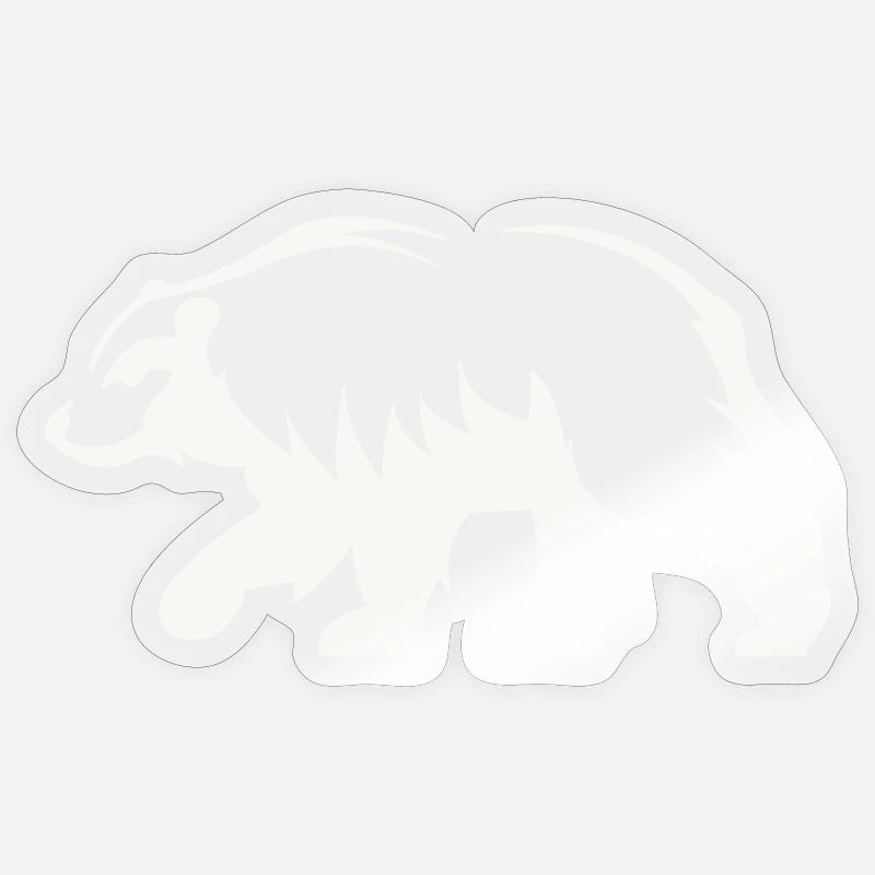 Bär Silhouette Sticker Größe S (10 x 10 cm)