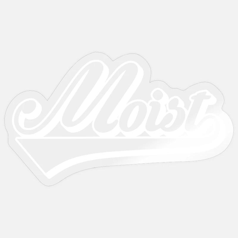 Mobiz Retro Script Logo - Sticker Größe S (10 x 10 cm) - Transparent glänzend