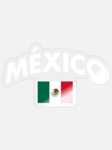 Mexican Mexico - Sticker Größe S (10 x 10 cm) - Transparent glänzend