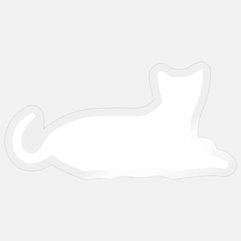 chat chat chat chat chat Sticker taille S (10 x 10 cm)