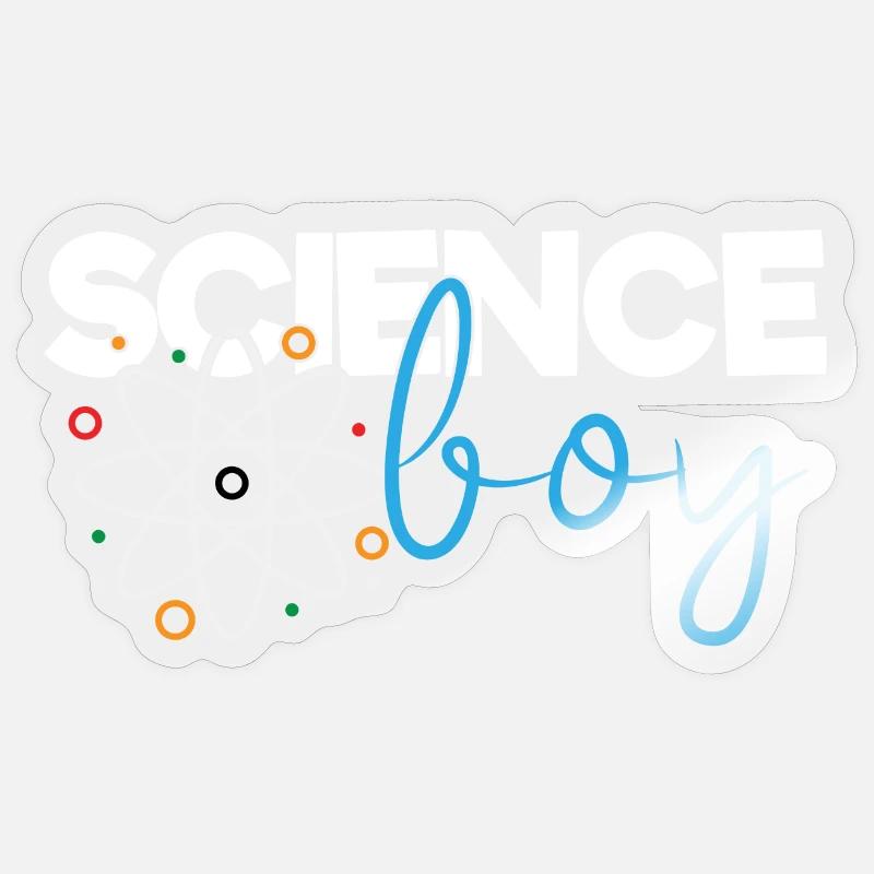 Science Boy Sticker Größe S (10 x 10 cm)
