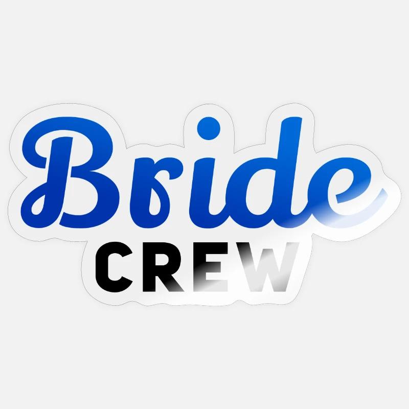 Bride Crew Sticker taille S (10 x 10 cm)
