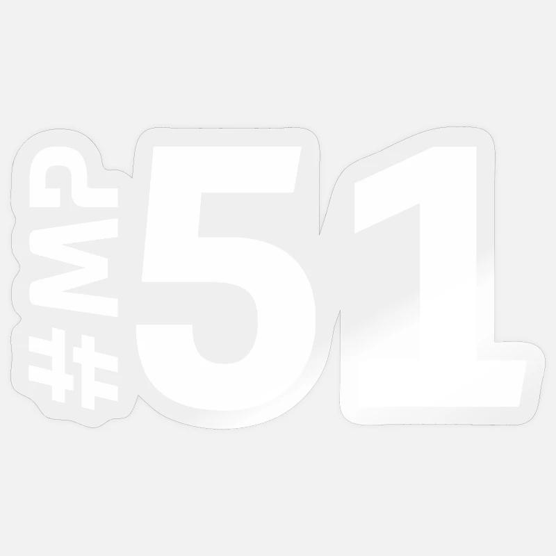 MP51 - Sticker size S (10 x 10 cm) - transparent glossy
