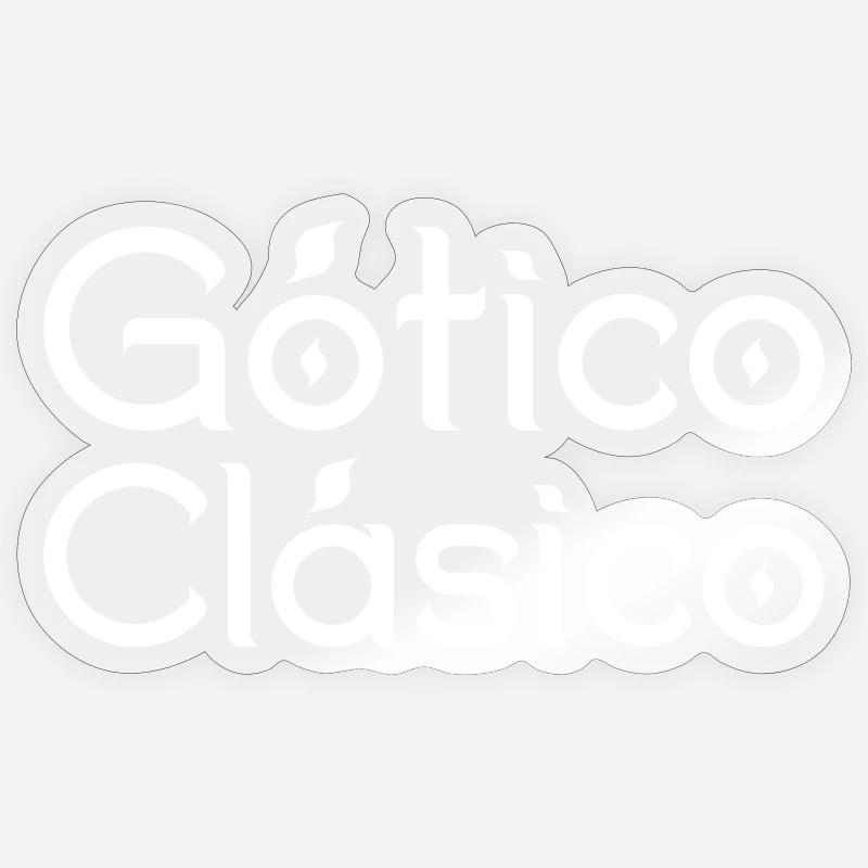 Classic Gothic - Sticker size S (10 x 10 cm) - transparent glossy