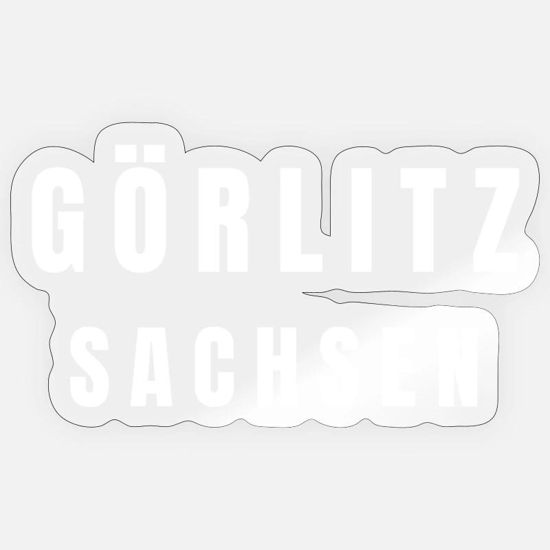Görlitz, Saxe - Sticker taille S (10 x 10 cm) - brillant transparent