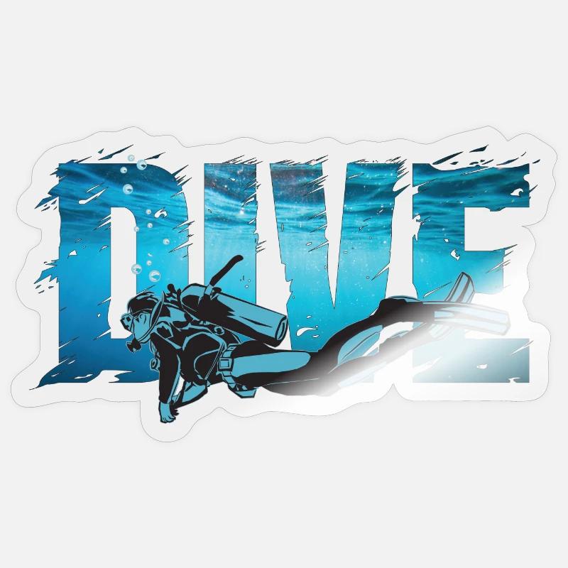 Dive Sticker size S (10 x 10 cm)