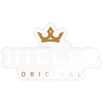 Hiller Original Familienlogo - Sticker Größe S (10 x 10 cm) - Transparent glänzend - Vorne