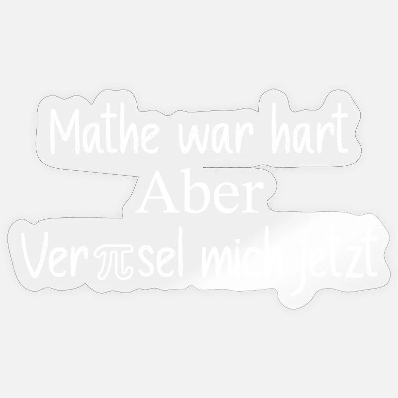 Mathe Lehrer Abschied - Sticker Größe S (10 x 10 cm) - Transparent glänzend