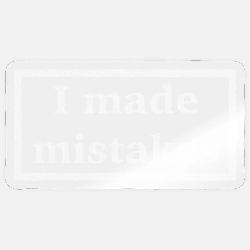Fehler - weiße Version - Sticker Größe S (10 x 10 cm) - Transparent glänzend