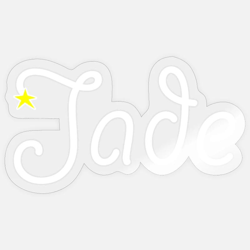 jade - Sticker size S (10 x 10 cm) - transparent glossy