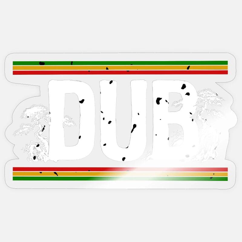 Dub Roots Reggae Forest Sticker size S (10 x 10 cm)