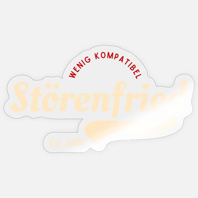 Störenfried Vintage Script Logo Sticker Größe S (10 x 10 cm)