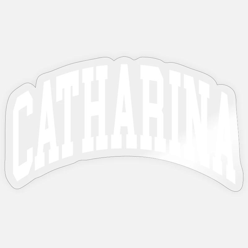 Catharina - Sticker Größe S (10 x 10 cm) - Transparent glänzend