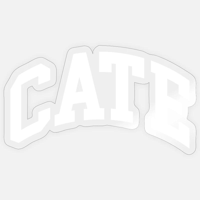 Cate - Sticker size S (10 x 10 cm) - transparent glossy