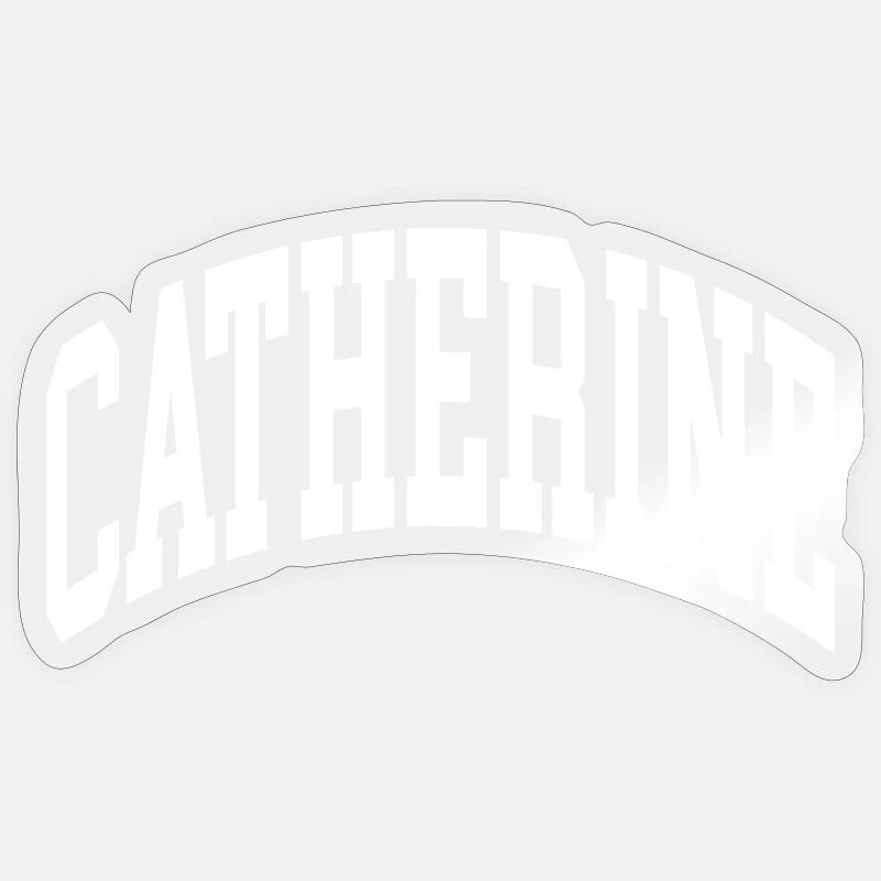 Catherine - Sticker taille S (10 x 10 cm) - brillant transparent