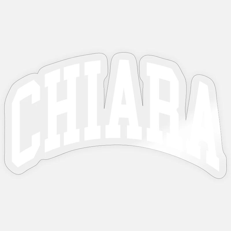Chiara - Sticker Größe S (10 x 10 cm) - Transparent glänzend